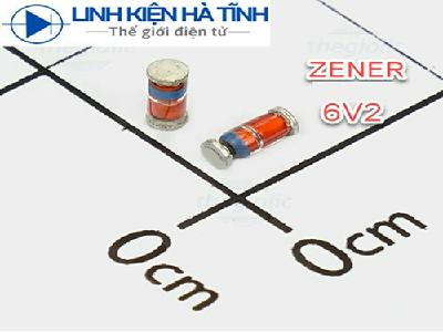 Đi ốt zener 6V2 diode 6,2V dán